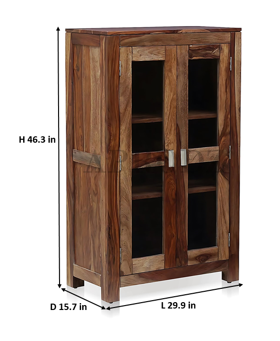 Bookshelf | Sheesham Wood Durable & Stylish Wooden Storage Organizer | Shelves Bookcase Rustic Elegant for Home Office Living Room | Compact Design Furniture Organizer (Brown 4)