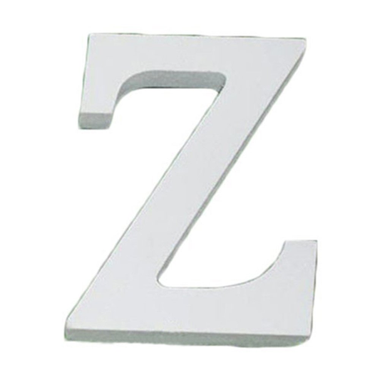 3" Height Wooden Letters Alphabet Word Free Standing Wedding Home Decor-White Letter Z 