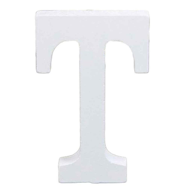 Translation missing: en.3" Height Wooden Letters Alphabet Word Free Standing Wedding Home Decor-White Letter T 