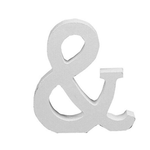 3" Height Wooden Letters Alphabet Word Free Standing Wedding Home Decor-White & 