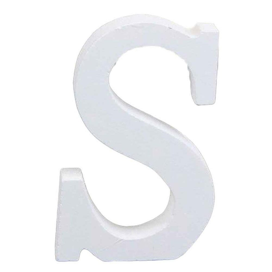 Translation missing: en.3" Height Wooden Letters Alphabet Word Free Standing Wedding Home Decor-White Letter S 