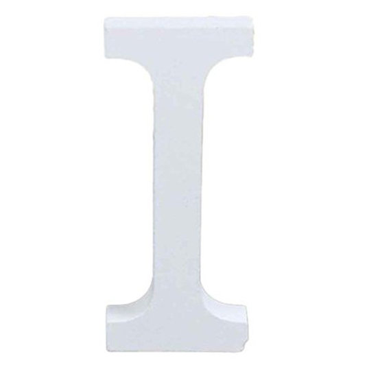 Translation missing: en.3" Height Wooden Letters Alphabet Word Free Standing Wedding Home Decor-White Letter I 