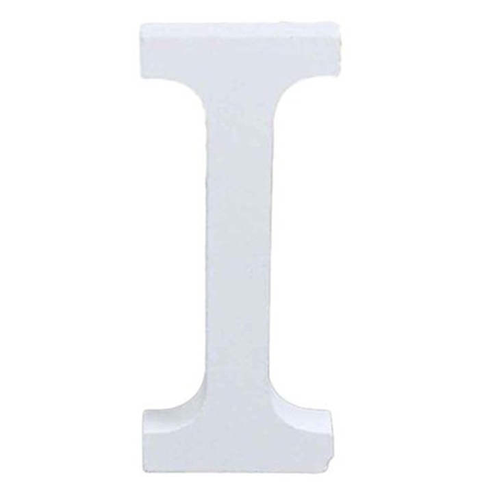 Translation missing: en.3" Height Wooden Letters Alphabet Word Free Standing Wedding Home Decor-White Letter I 