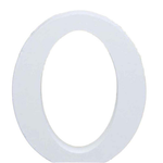 3" Height Wooden Letters Alphabet Word Free Standing Wedding Home Decor-White Letter O 