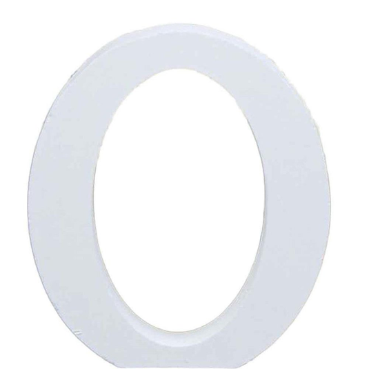Translation missing: en.3" Height Wooden Letters Alphabet Word Free Standing Wedding Home Decor-White Letter O 