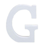 3" Height Wooden Letters Alphabet Word Free Standing Wedding Home Decor-White Letter G 