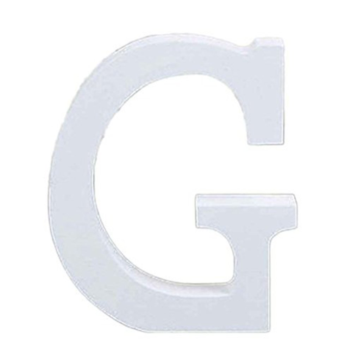 Translation missing: en.3" Height Wooden Letters Alphabet Word Free Standing Wedding Home Decor-White Letter G 