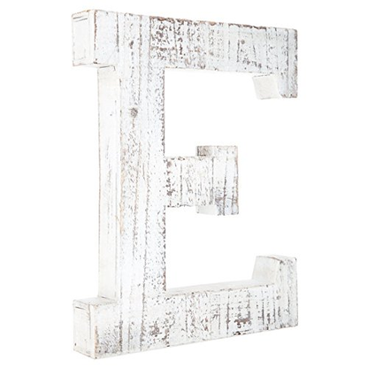 Decorative Wood Letters - E