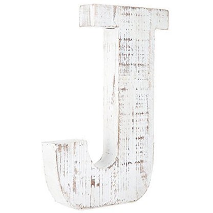 Decorative Wood Letters - J