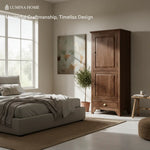 Wardrobe Storage Almirah Cupboard for Cloths (Honey Finish) 