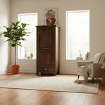 Wardrobe Storage Almirah Cupboard for Cloths (Honey Finish) 