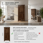 Wardrobe Storage Almirah Cupboard for Cloths (Honey Finish) 