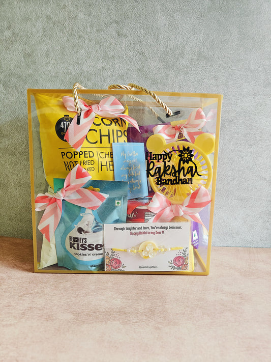 Premium Rakhi Hamper Bag – PVC Edition