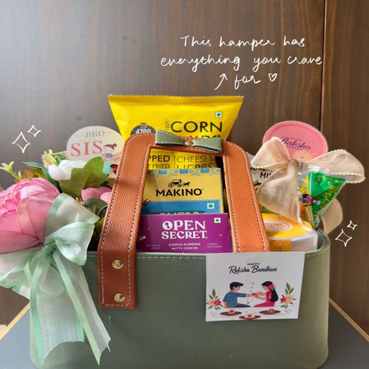 Premium Green Basket Hamper
