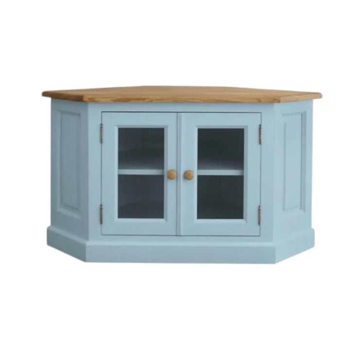 Translation missing: en.Mango Wood Borgia TV Stand Entertainment Unit for Living Room | Blue Finish 