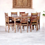 Sheesham Wood Norcross 6 Seater Dining Table Set for Home | Dining Furniture | Brown Finish 