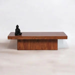 Sheesham Wood Zeelu Stylish Coffee Table for Living Room | Center Table for Home | Brown Finish 