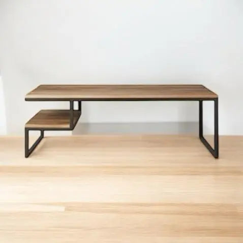 Translation missing: en.Mango Wood &amp; Steel Anoco Stylish Coffee Table for Living Room | Center Table for Home | Brown Finish 