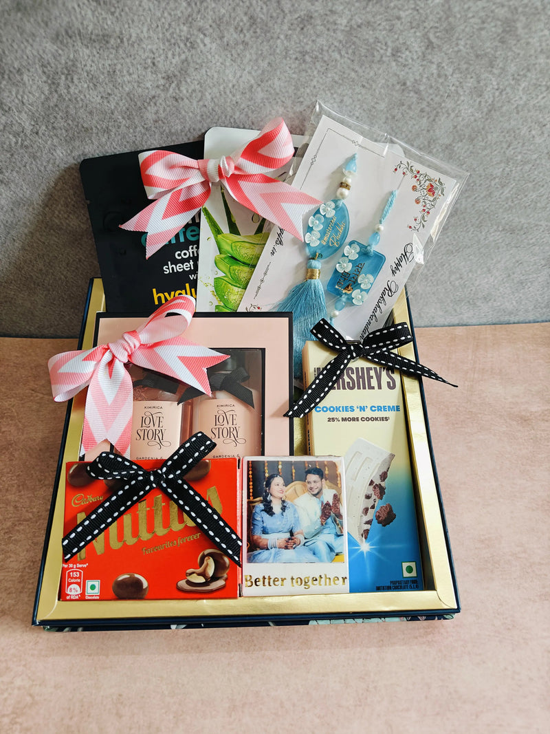 The Perfect Duo Rakhi Hamper – For Bhai & Bhabhi 