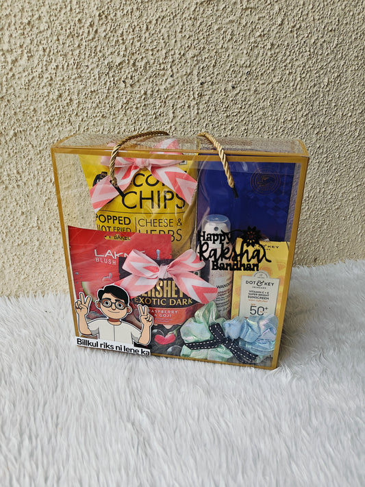 Bilkul Risk Nahi Lene Ka 🤭 – Rakhi Hamper for Sister