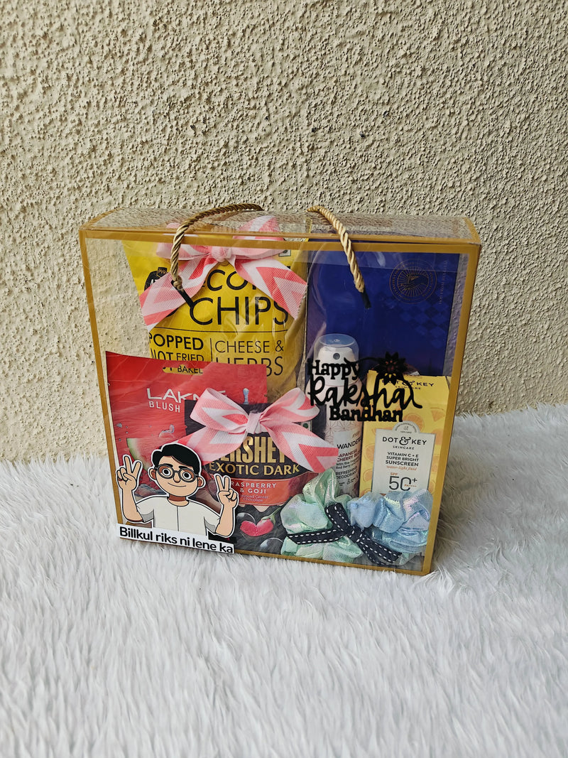 Bilkul Risk Nahi Lene Ka 🤭 – Rakhi Hamper for Sister 