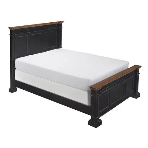 Solid Wood Without Storage Queen Size Moore Bed for Bedroom Stylish | Dark Brown Finish 