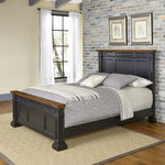 Solid Wood Without Storage Queen Size Moore Bed for Bedroom Stylish | Dark Brown Finish 