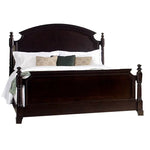 Solid Wood Without Storage Queen Size Collins Bed for Bedroom Stylish | Mohogany Finish 