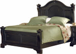 Solid Wood Without Storage Queen Size Dawson Bed for Bedroom Stylish | Dark Brown Finish 