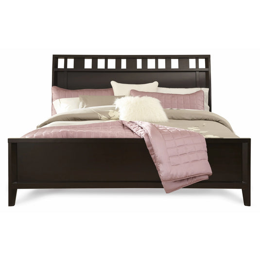 Translation missing: en.Solid Wood Without Storage Queen Size Everly Bed for Bedroom Stylish | Dark Brown Finish 