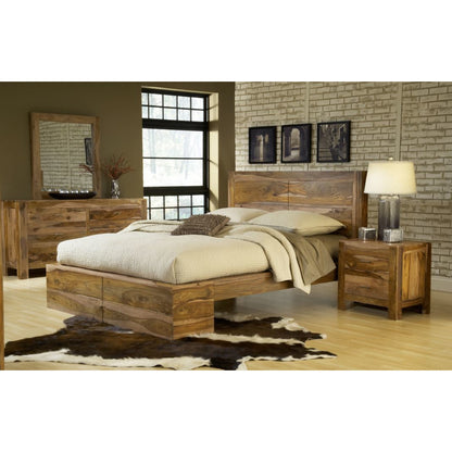 Sheesham Wood Queen Size Fenton Bed for Bedroom Stylish
