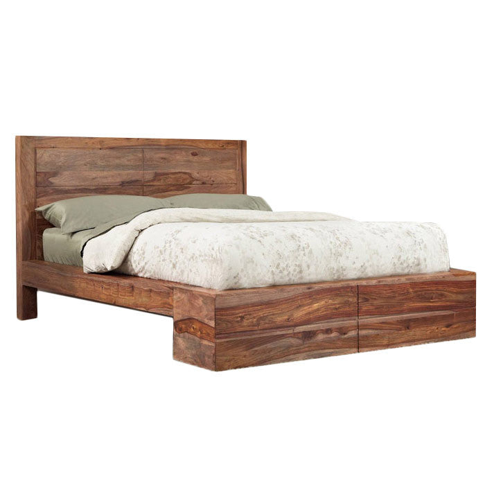 Sheesham Wood Queen Size Fenton Bed for Bedroom Stylish