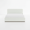 Eira Cloud Boucle Bed Frame With Storage, Upholstered Headboard, Metal Bed Frame With Headboard