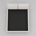 Upholstered Platform Bed with Two Removable Pillow Headboard 