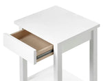 Mango Wood Oyoon Bedside Table for Bedroom Living Room with 1 Drawer End Table 