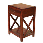 Solid Wood Merca Bedside Storage Table for Living Room 