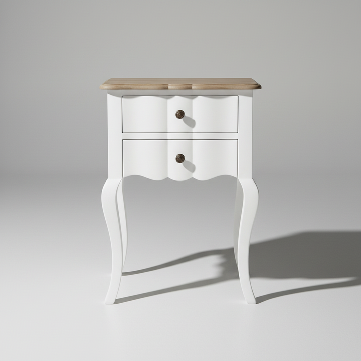 Translation missing: en.Mango Wood Tinto Stylish Bedside Table for Bedroom Living Room with 2 Drawer End Table 