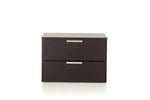 Mango Wood Cubo Bedside Table for Bedroom Living Room with 2 Drawer End Table 