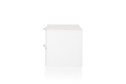 Mango Wood Cubo Bedside Table for Bedroom Living Room with 2 Drawer End Table
