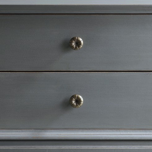 Lajas Mango Wood Bedside Table with Two Drawer
