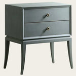 Lajas Mango Wood Bedside Table with Two Drawer 