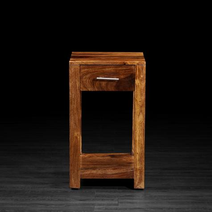 Sheesham Wood Hitmi Bedside Table for Bedroom Living Room with 1 Drawer End Table 