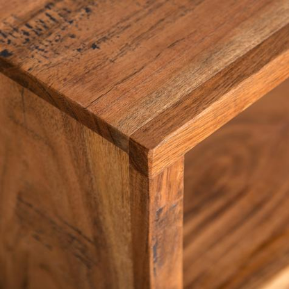 Solid Wood Mary Bedside Storage Table for Living Room