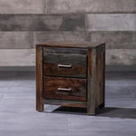 Sheesham Wood Adelphi Bedside Table for Bedroom Living Room with 2 Drawer End Table 