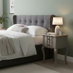 Mango Wood Tinto Stylish Bedside Table for Bedroom Living Room with 2 Drawer End Table 