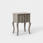 Mango Wood Tinto Stylish Bedside Table for Bedroom Living Room with 2 Drawer End Table 