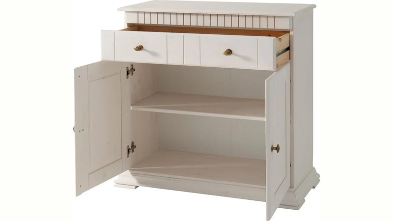 Soild Wood Ciudad Sideboard Storage Cabinet with Two Door and One Drawer for Living Room 