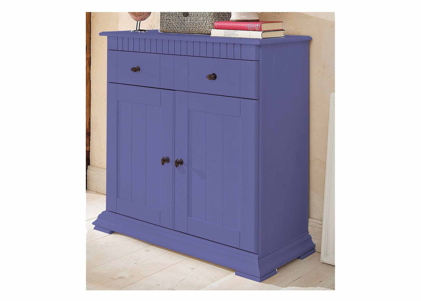 Soild Wood Ciudad Sideboard Storage Cabinet with Two Door and One Drawer for Living Room 