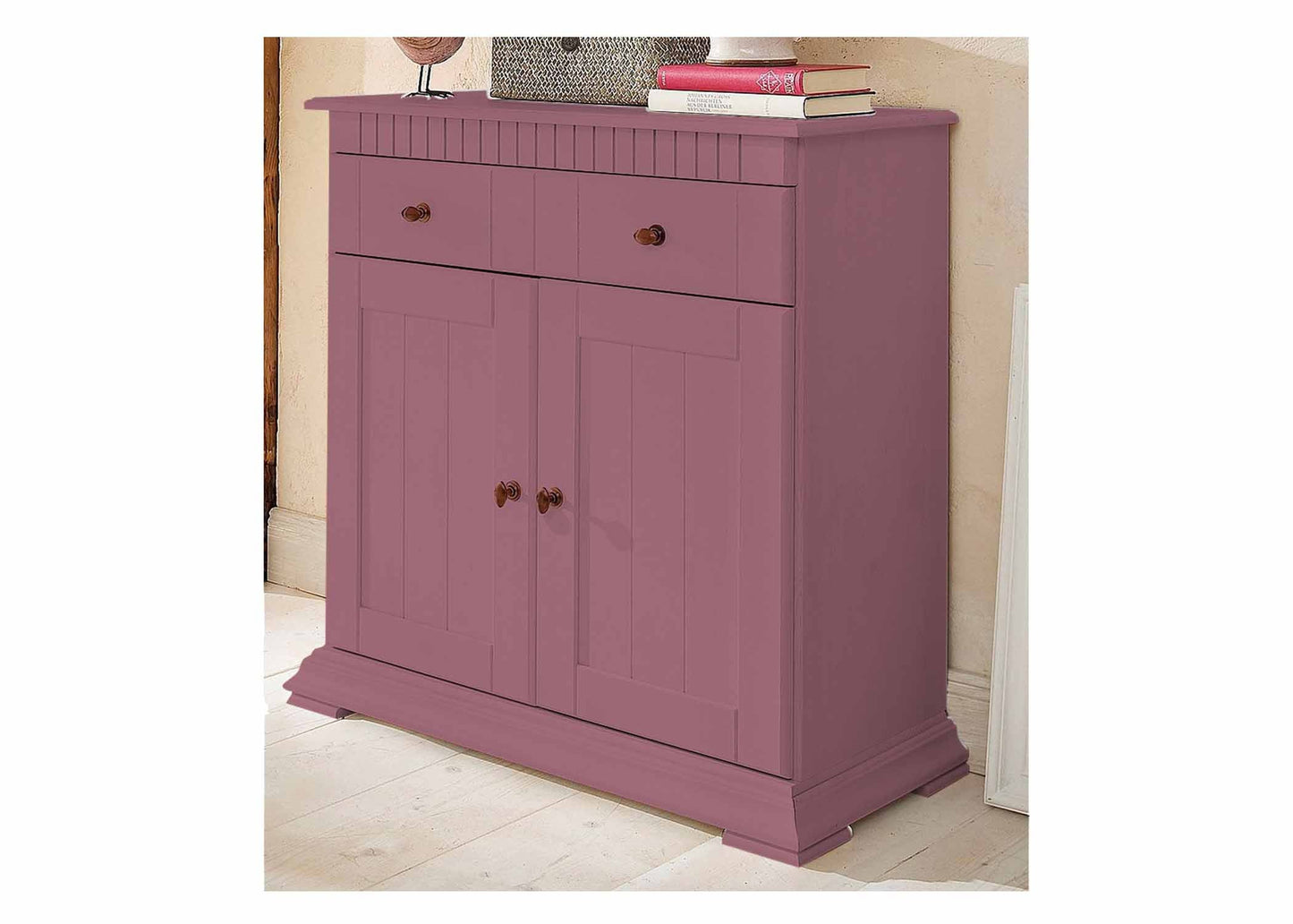 Soild Wood Ciudad Sideboard Storage Cabinet with Two Door and One Drawer for Living Room 