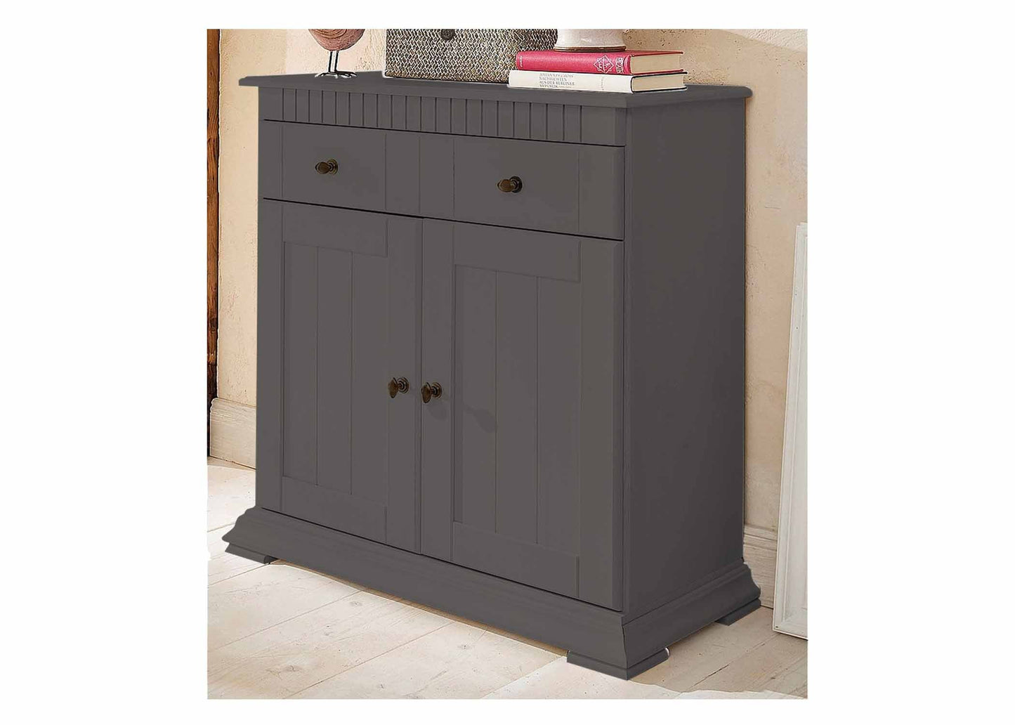 Soild Wood Ciudad Sideboard Storage Cabinet with Two Door and One Drawer for Living Room 